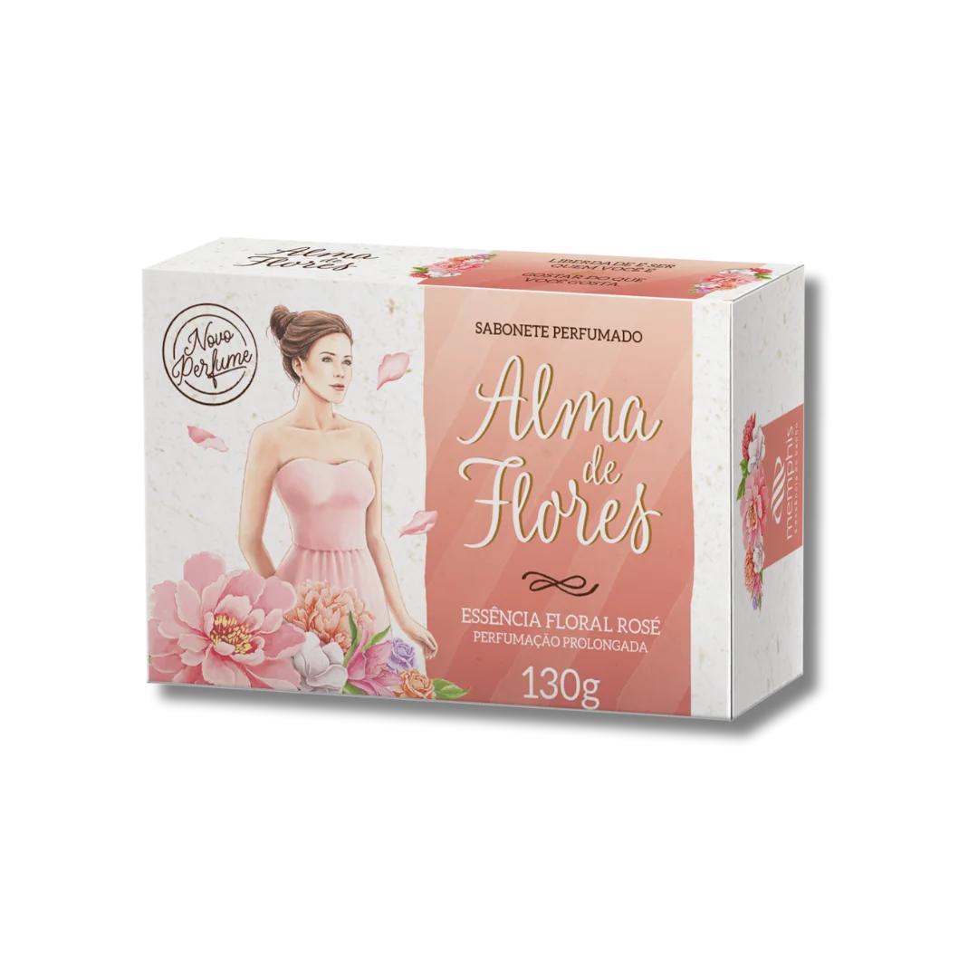Sabonete Alma de Flores Essência Floral Rosé 130g