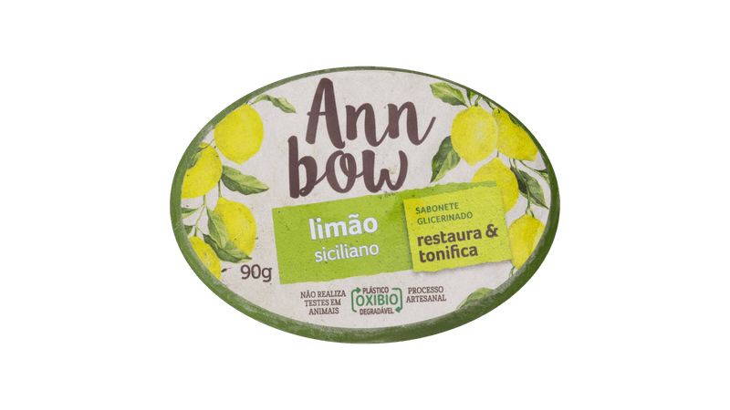 Sabonete Ann Bow Glicerinado Limão Siciliano 90g