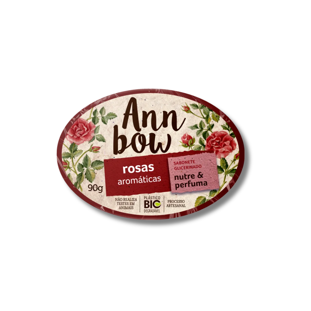 Sabonete Ann Bow Glicerinado Rosas Aromáticas 90g