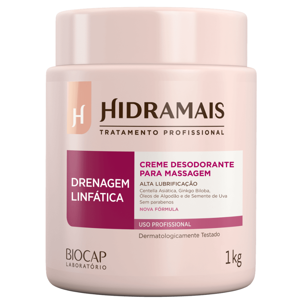 Hidramais Creme Massagem Drenagem Linfática 1kg