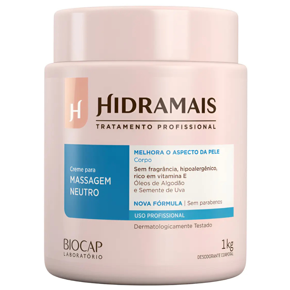 Hidramais Creme Massagem Neutro 1kg
