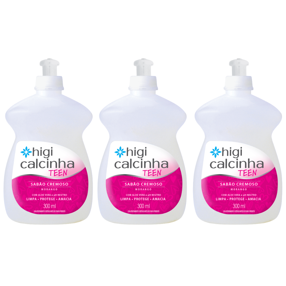 Sabão Cremoso Íntimo Higi Calcinha 300ml Monte seu Kit Diversas Fragrâncias - Teen - 3