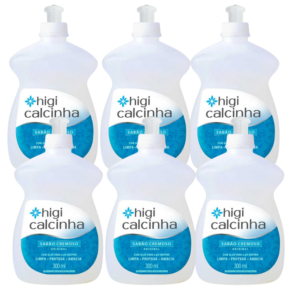 Sabão Cremoso Íntimo Higi Calcinha 300ml Monte seu Kit Diversas Fragrâncias - Original - 6