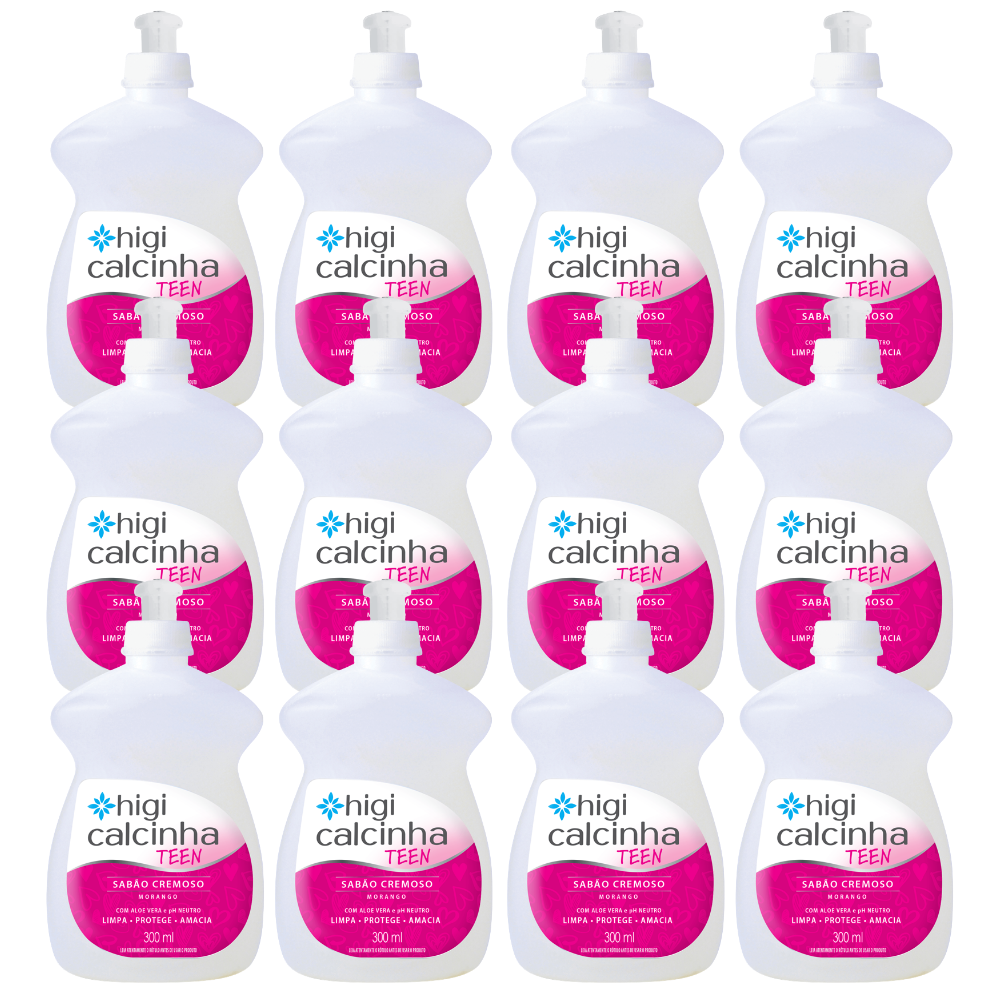 Sabão Cremoso Íntimo Higi Calcinha 300ml Monte seu Kit Diversas Fragrâncias - Teen - 12