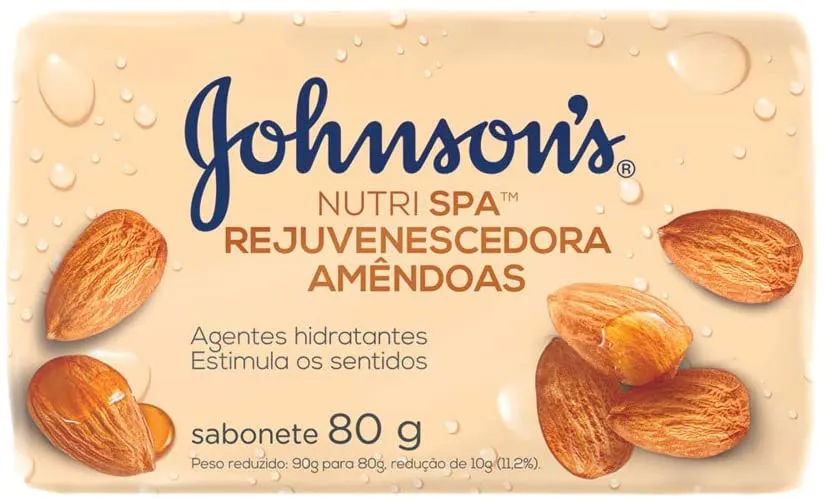 Sabonete Johnson's em Barra Amêndoas 80g