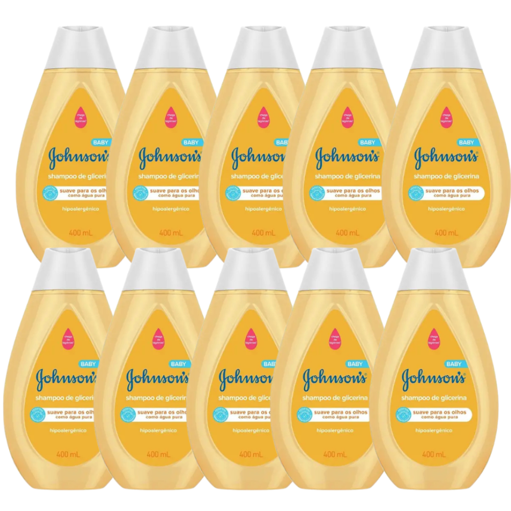 Kit 10 Shampoo Johnsons Baby 400ml