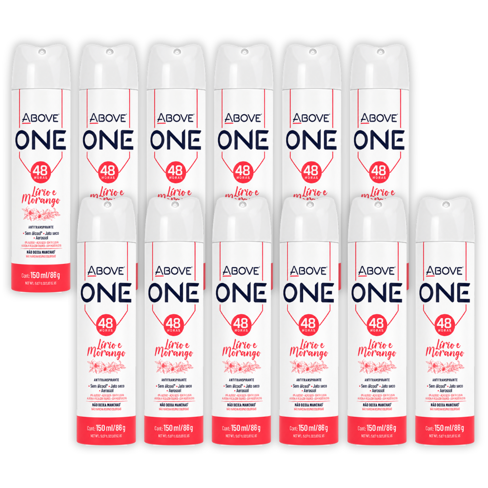 Kit 12 Desodorante Above One Women Passion 150ml