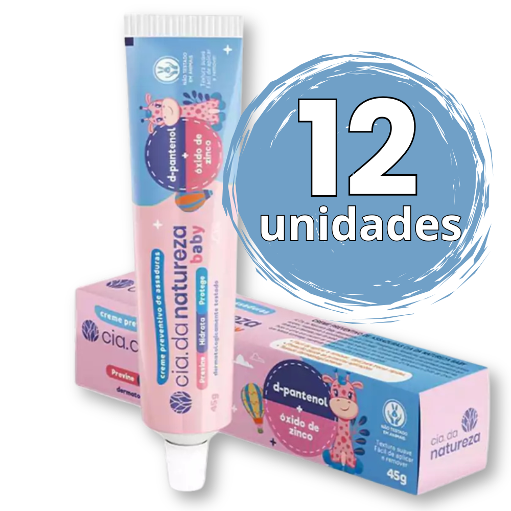 KIT 12 Creme de Assaduras Cia da Natureza 45g