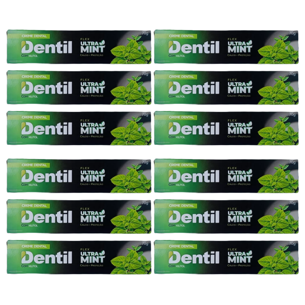 Kit 12 Creme Dental Dentil Ultra Mint 70g