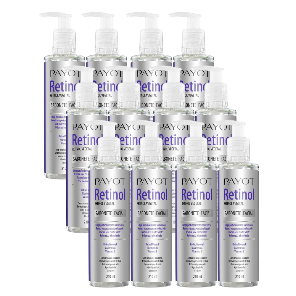 Kit 12 Sabonete Facial Payot Retinol Vegetal 210ml
