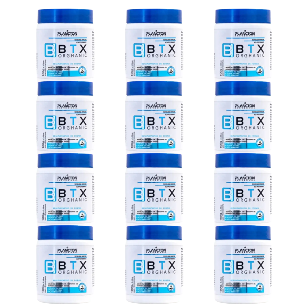 Kit 12 BTX Orghanic - Botox Plancton - 100g