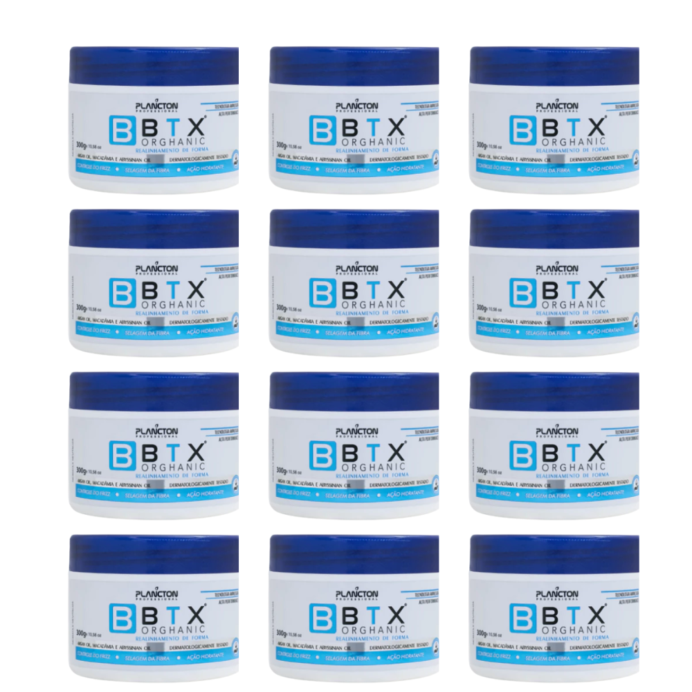 Kit 12 BTX Orghanic - Botox Plancton - 300g