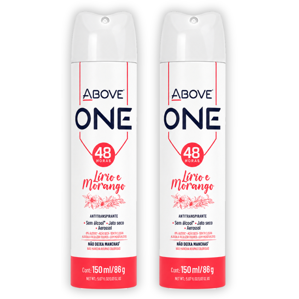Kit 2 Desodorante Above One Women Passion 150ml