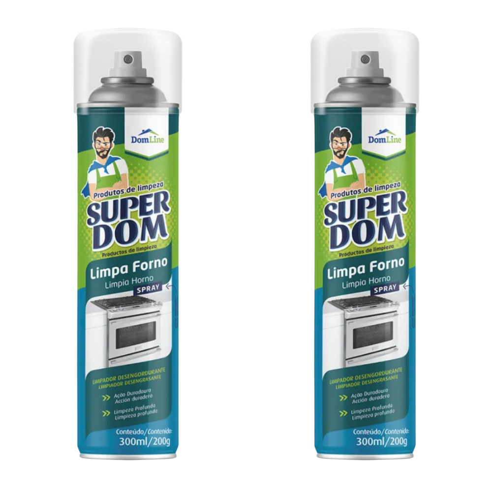 Kit 2 Limpa Forno Super Dom Spray 300ml