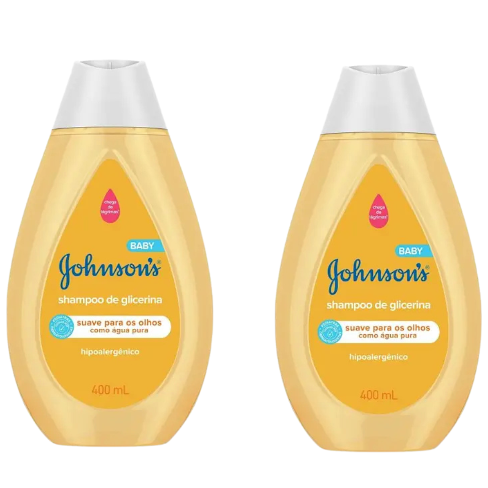 Kit 2 Shampoo Johnsons Baby 400ml