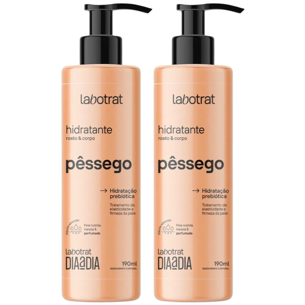 Kit 2 Labotrat Hidratante Pêssego 190ml