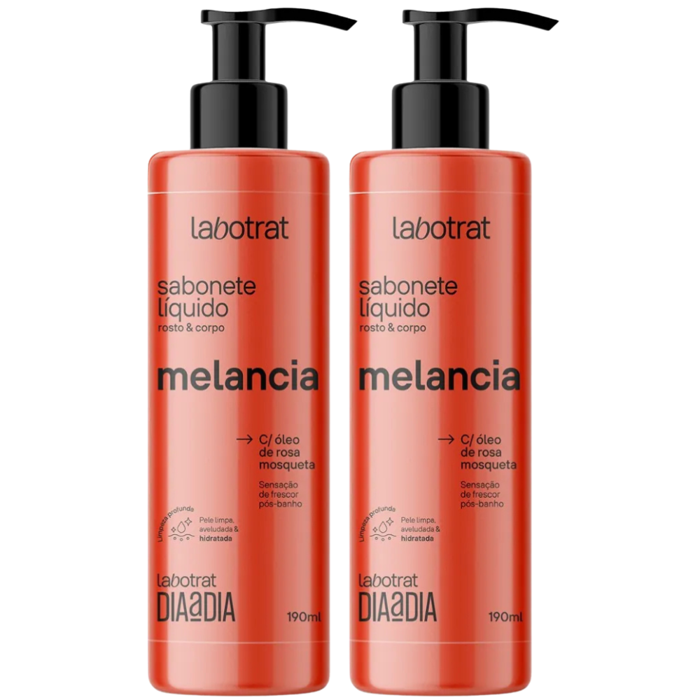 Kit 2 Labotrat Sabonete Liquido Melancia 190ml