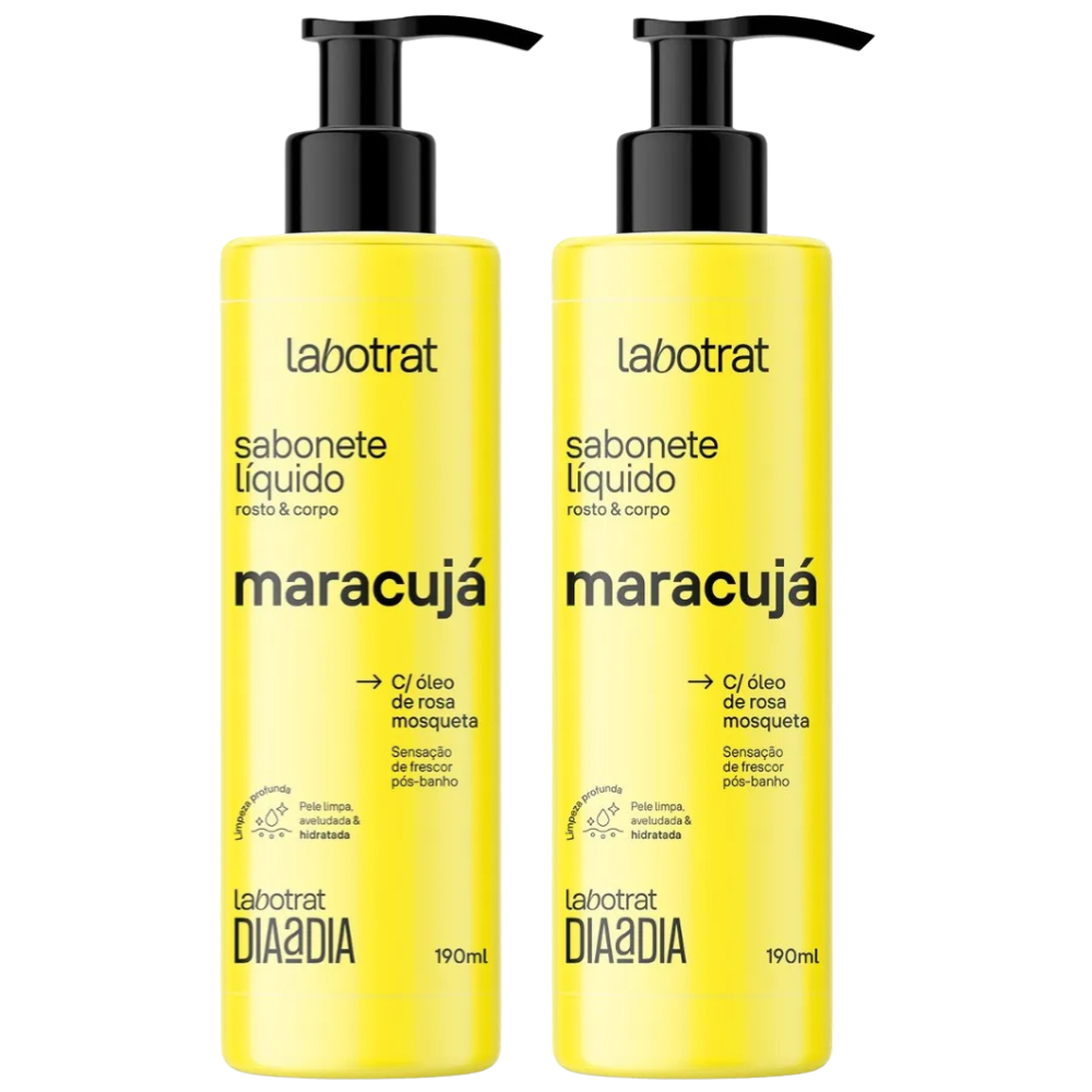 Kit 2 Labotrat Sabonete Liquido Maracujá 190ml