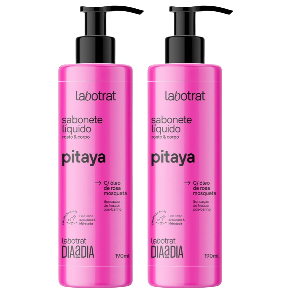 Kit 2 Labotrat Sabonete Liquido Pitaya 190ml