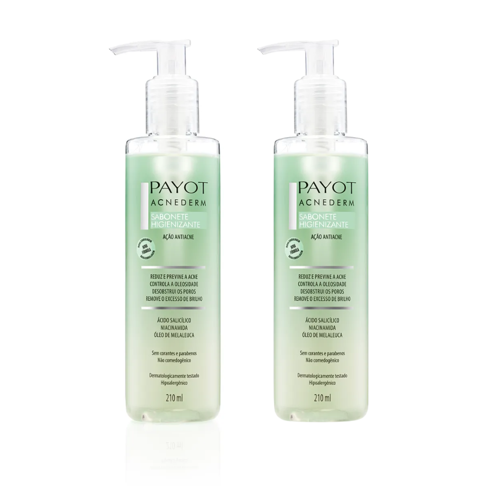 Kit 2 Sabonete Higienizante Antiacne Payot Acnederm 210ml