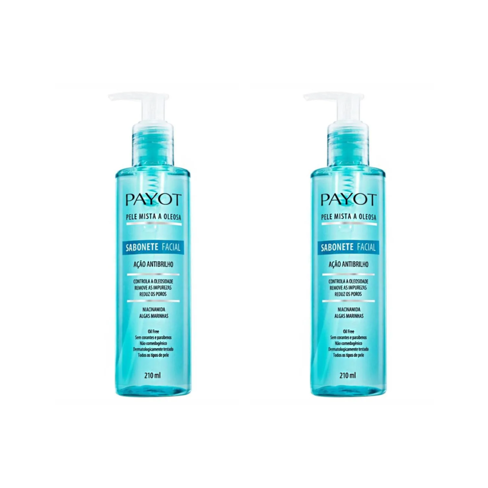 Kit 2 Sabonete Facial Payot Pele Mista e Oleosa 210ml