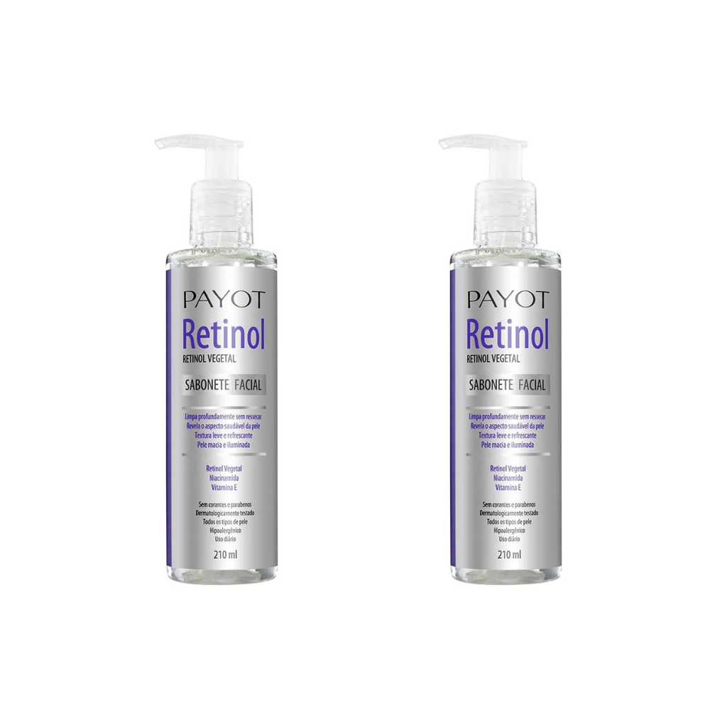 Kit 2 Sabonete Facial Payot Retinol Vegetal 210ml