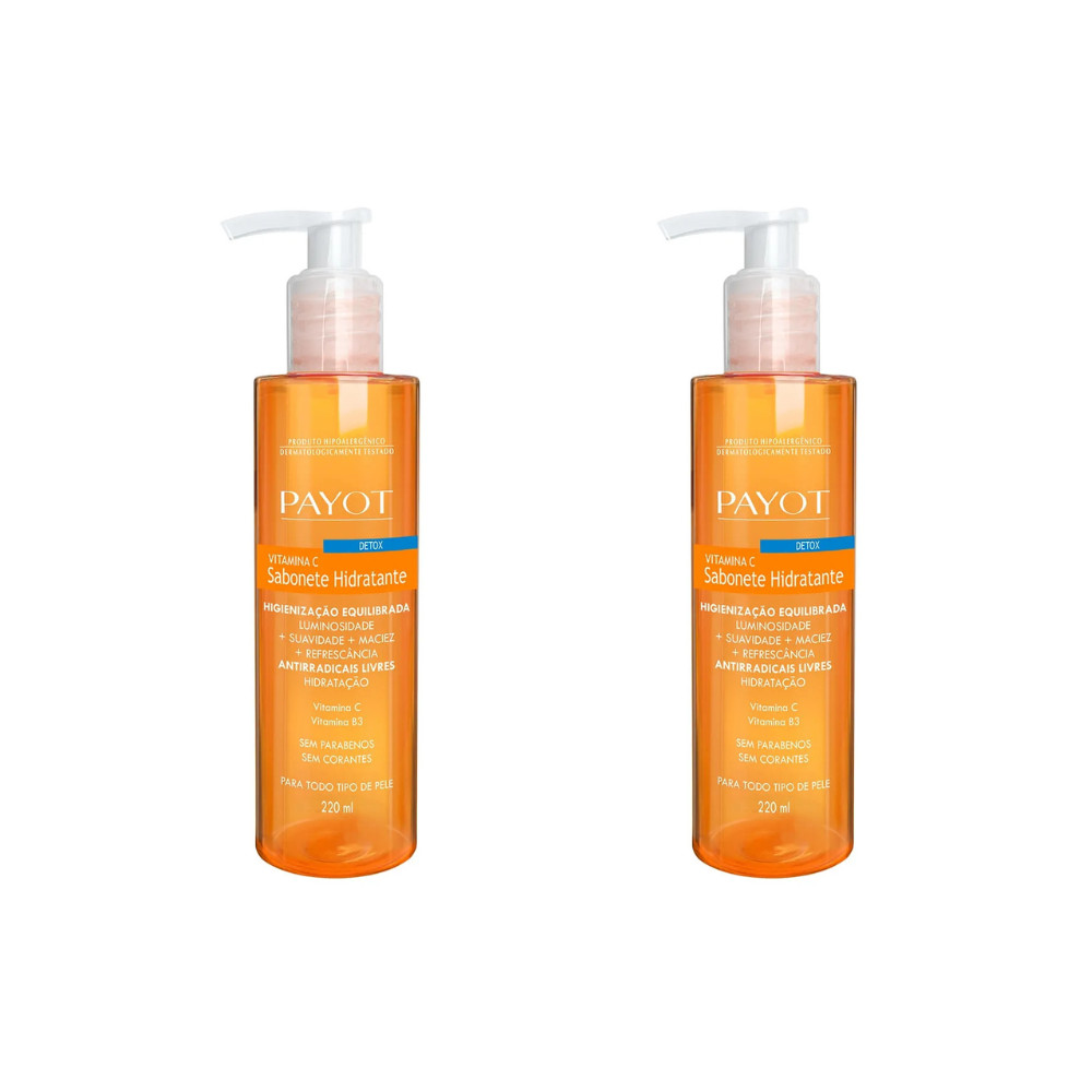 Kit 2 Sabonete Hidratante Payot Vitamina C Detox 220ml