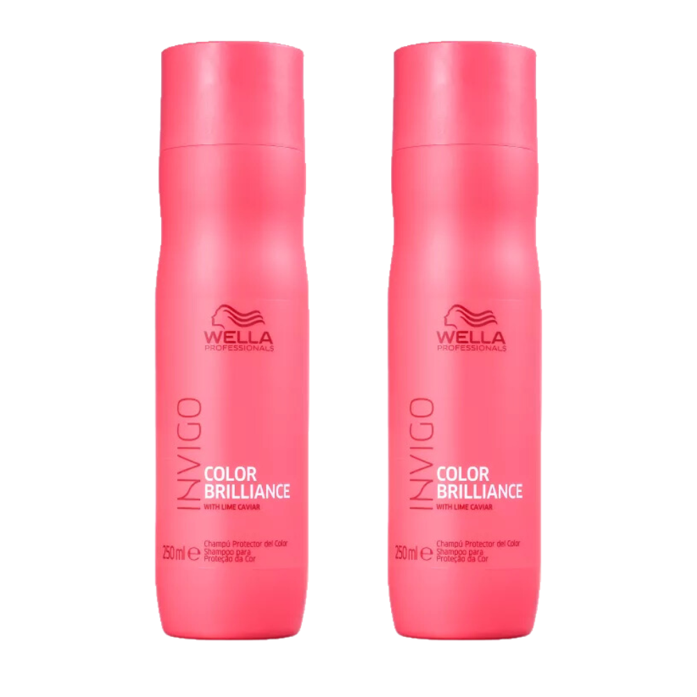 Kit 2 Wella Shampoo Invigo Color Brilliance - 250ml