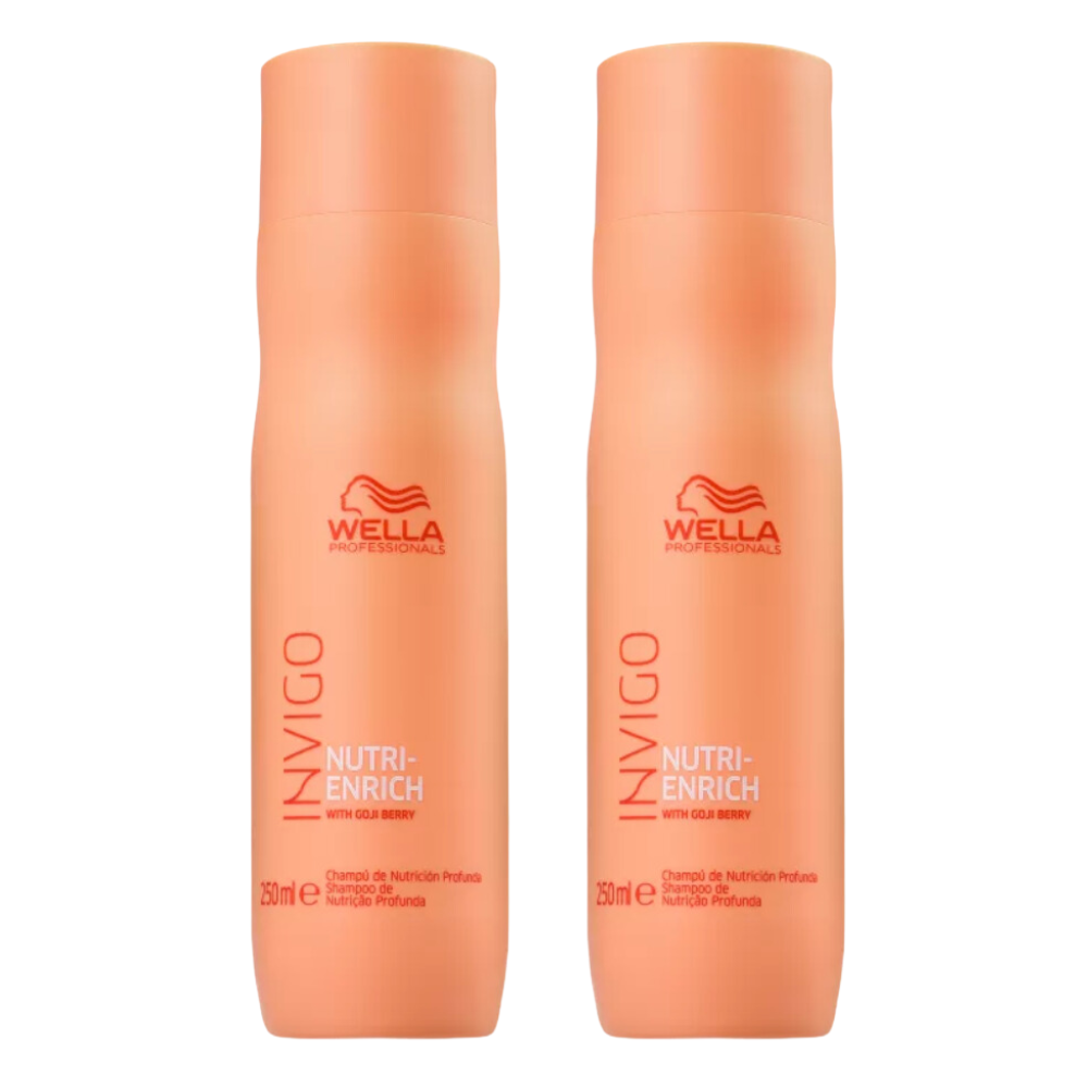 Kit 2 Wella Professionals Shampoo Invigo Nutri-Enrich - 250ml