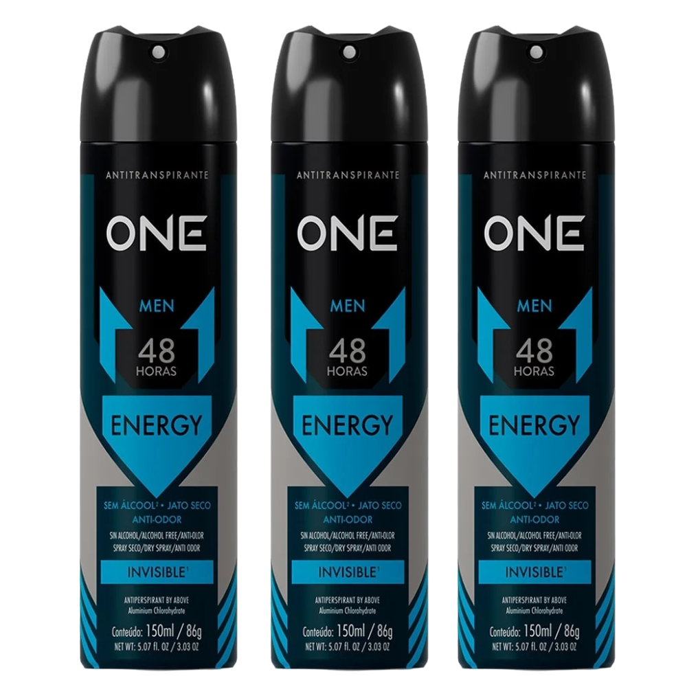 KIT 3 Desodorante Above Energy