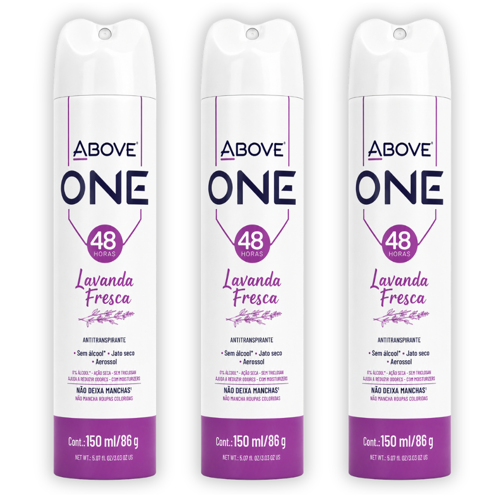 Kit 3 Desodorante Above One Women Moving 150ml