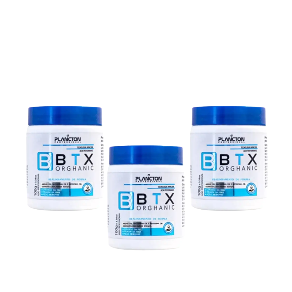 Kit 3 BTX Orghanic - Botox Plancton - 100g
