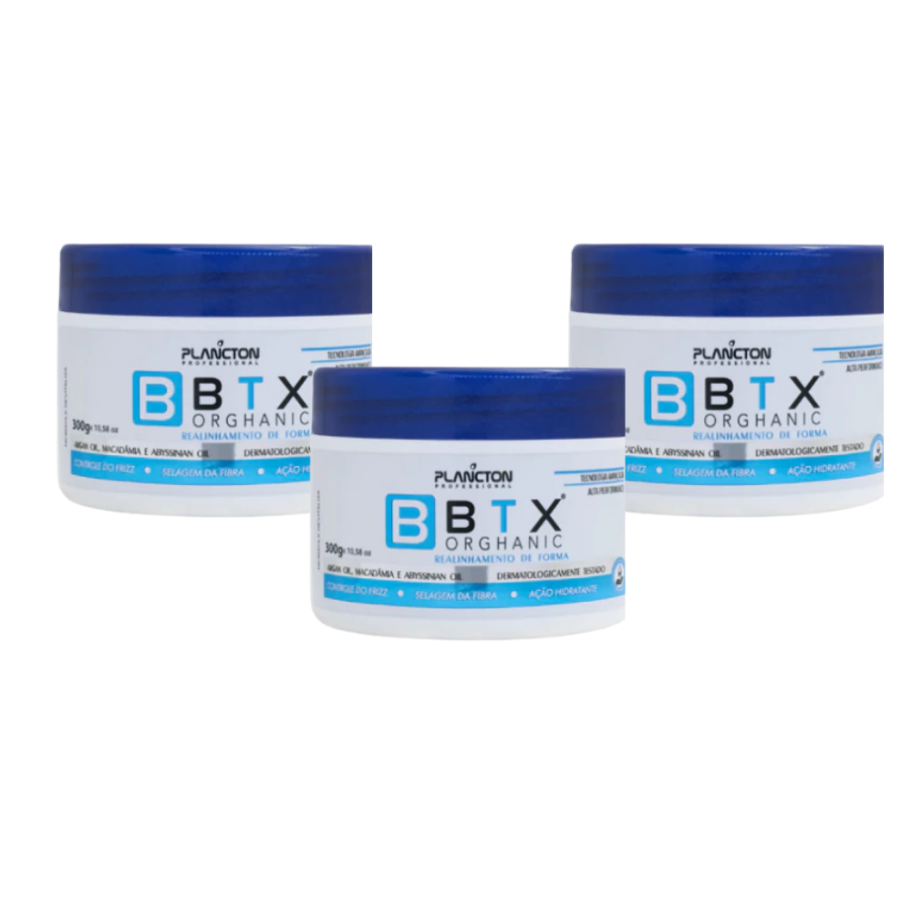 Kit 3 BTX Orghanic - Botox Plancton - 300g