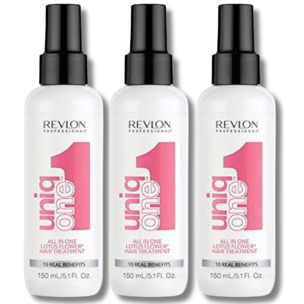 Kit 3 Revlon Uniq One Lotus Flower Leave-in 150ml