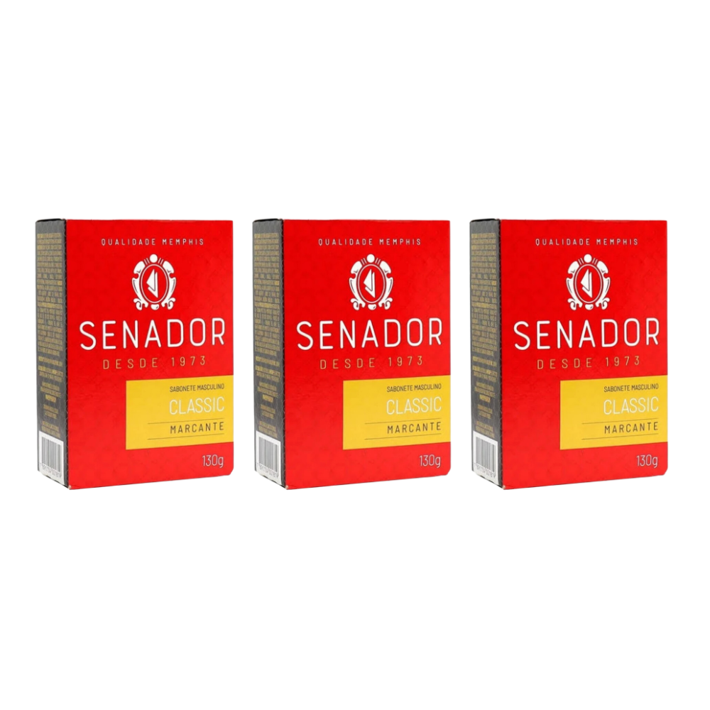 Kit 3 Sabonete Senador Classic 130g