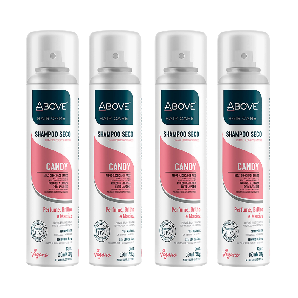 Kit 4 Shampoo a Seco Above Candy 150ml