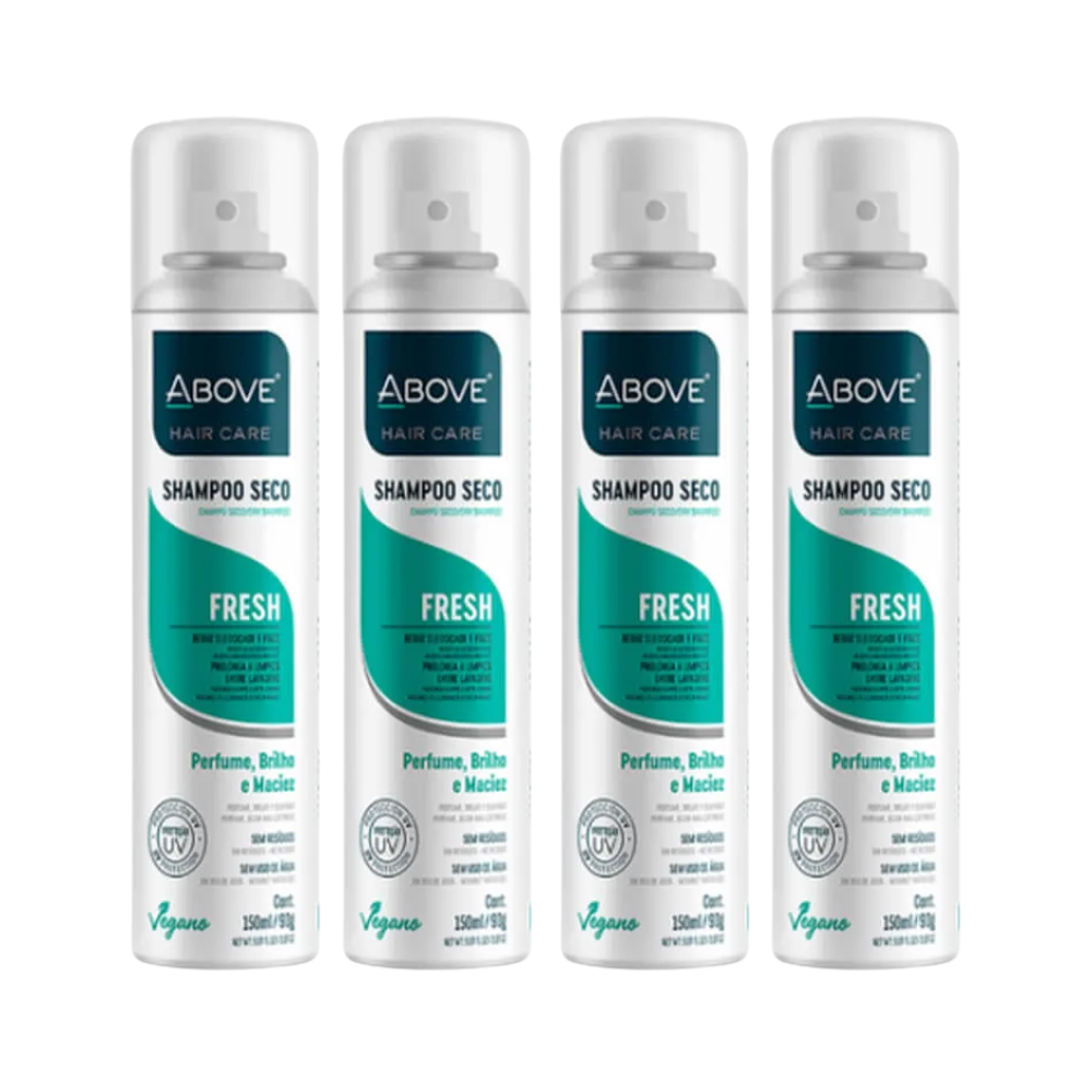 Kit 4 Shampoo a Seco Above Fresh 150ml