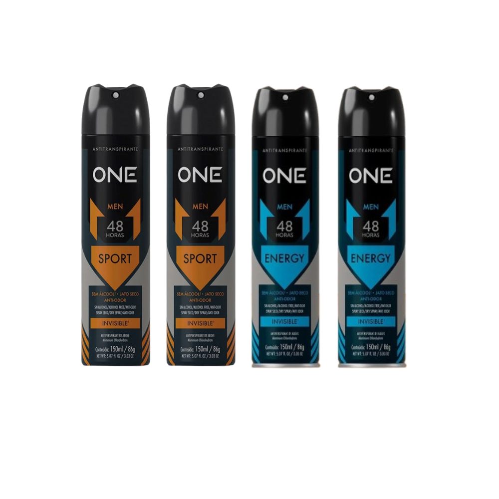 Kit Mix 4 Desodorante Above One Men 150ml