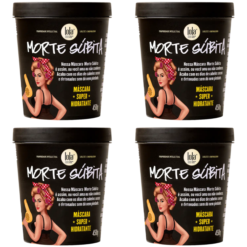 Kit 4 Lola Mascara Morte Súbita 450g