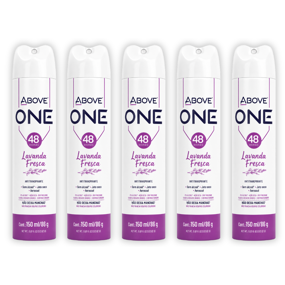 Kit 5 Desodorante Above One Women Moving 150ml