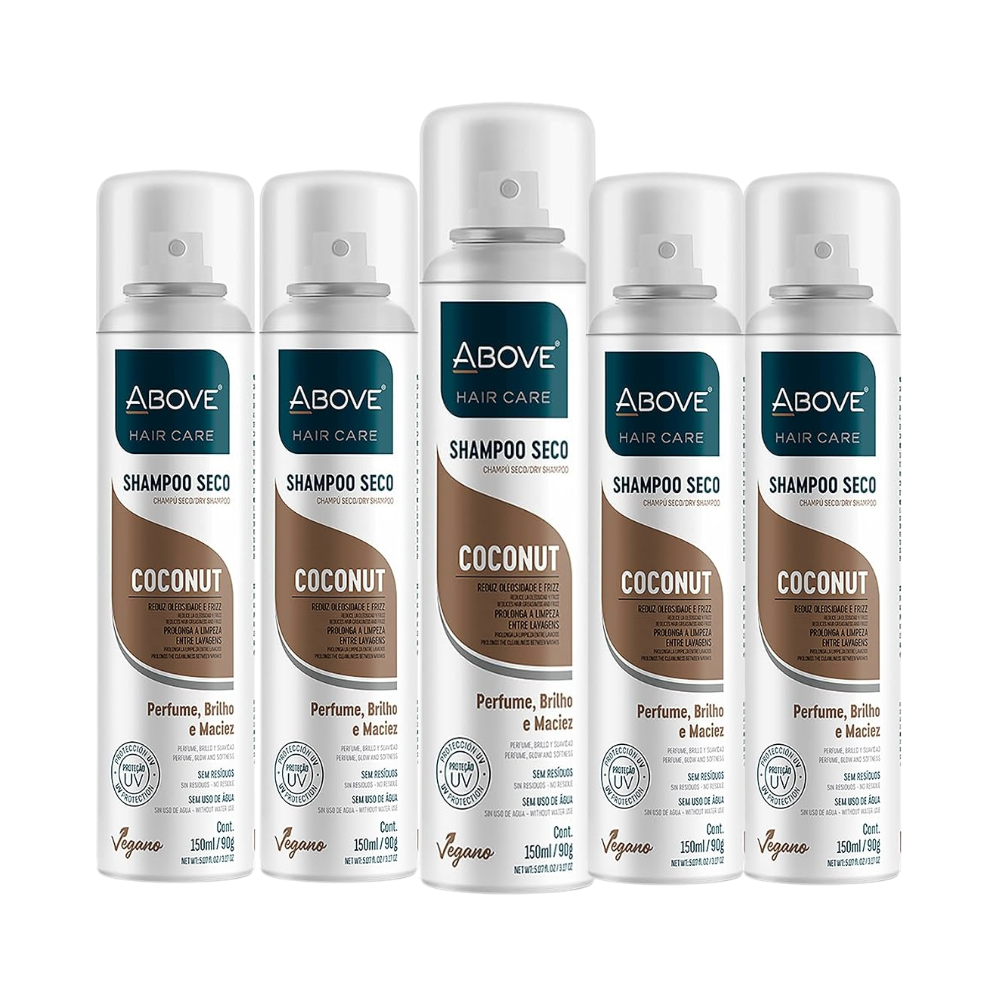 Kit 5 Shampoo a Seco Above Coconut 150ml