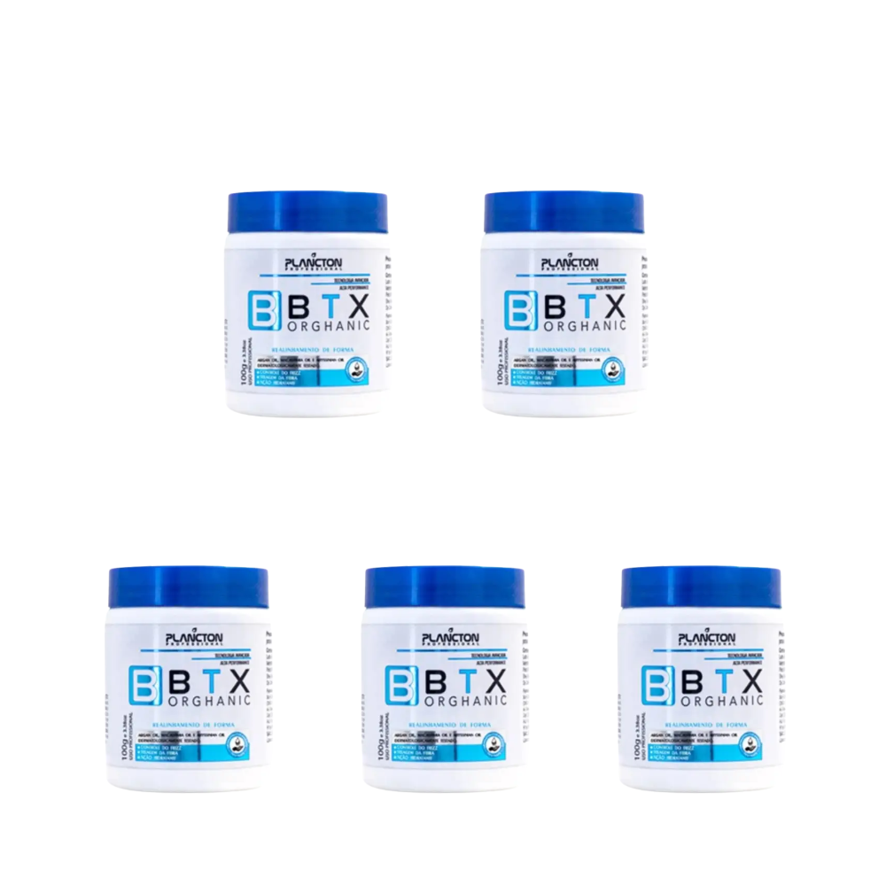 Kit 5 BTX Orghanic - Botox Plancton - 100g