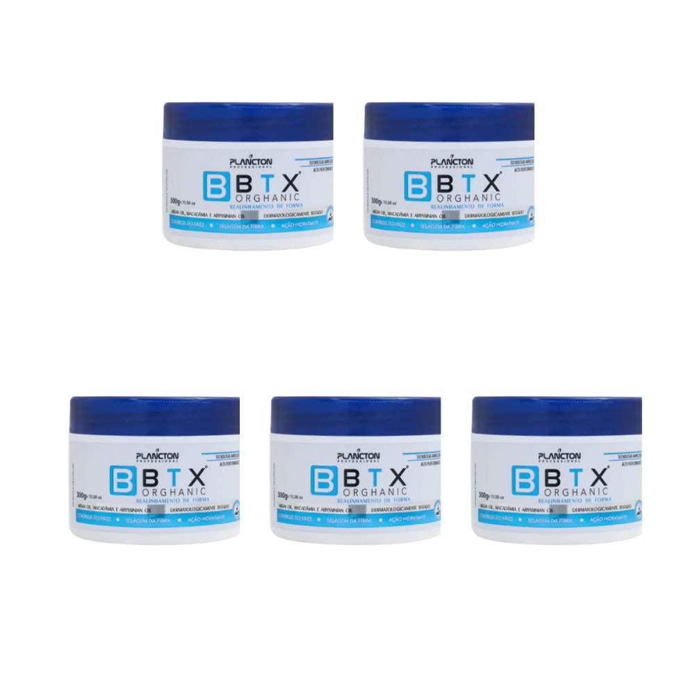 Kit 5 BTX Orghanic - Botox Plancton - 300g