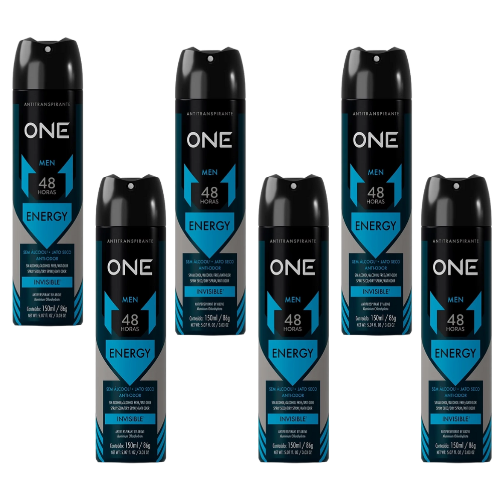 KIT 6 Desodorante Above Energy