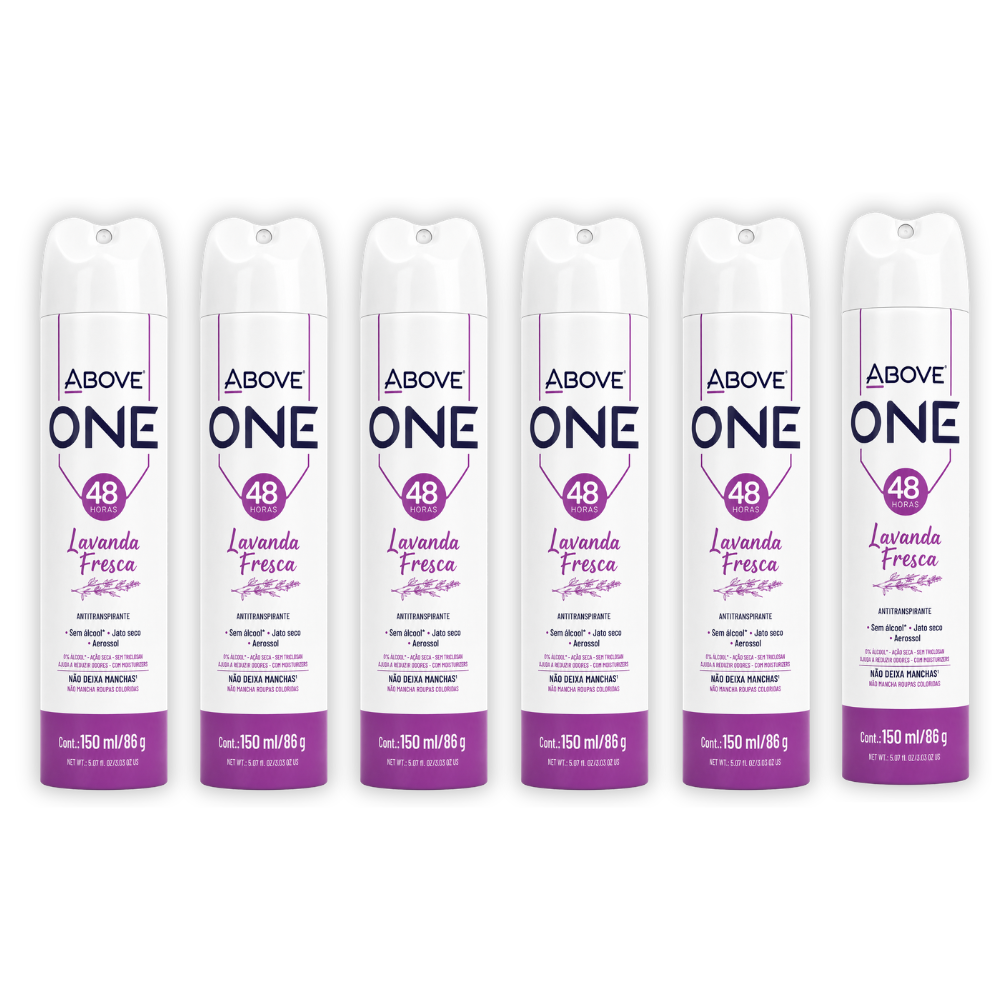 Kit 6 Desodorante Above One Women Moving 150ml