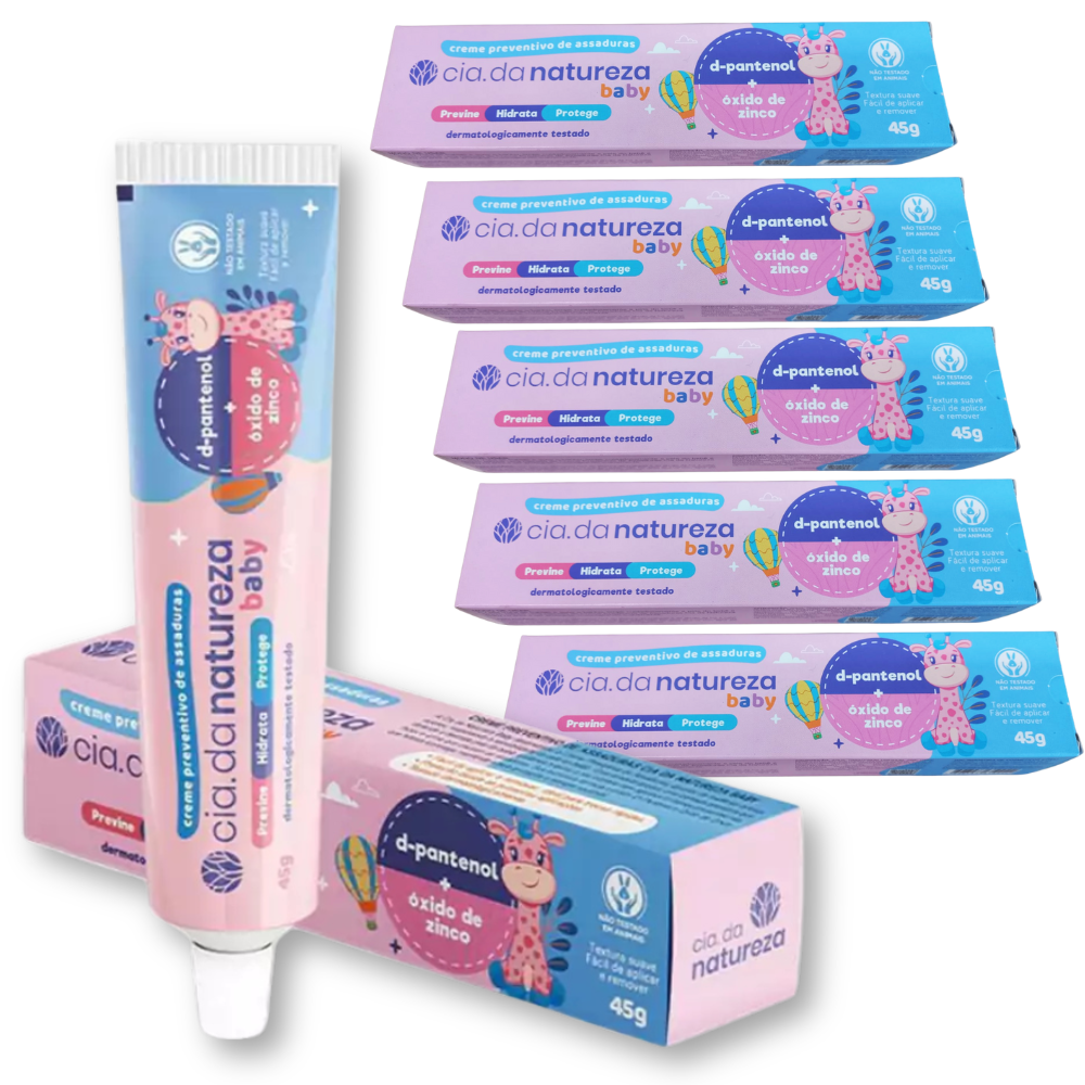 KIT 6 Creme de Assaduras Cia da Natureza 45g