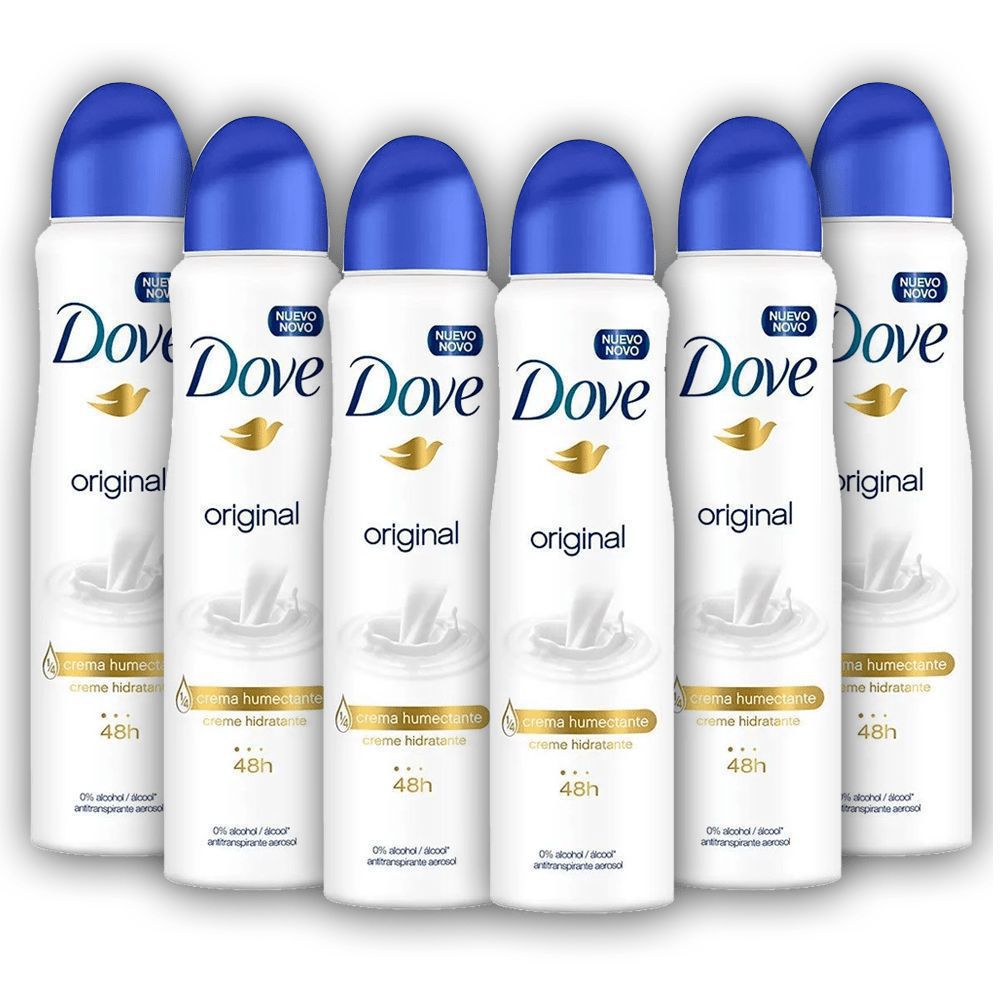 Kit 6 Desodorante Dove Aerosol Original 150ml