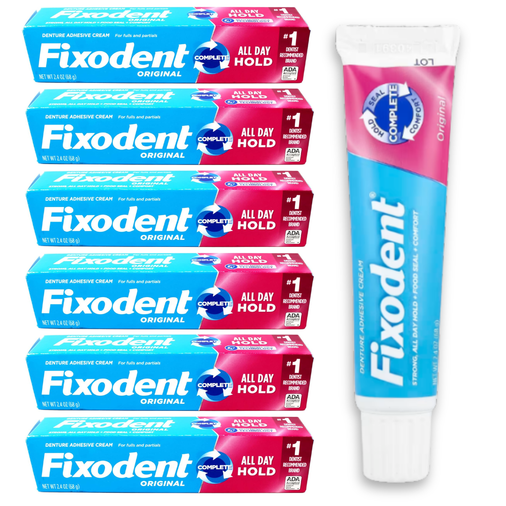 KIT 6 Fixodent 68g