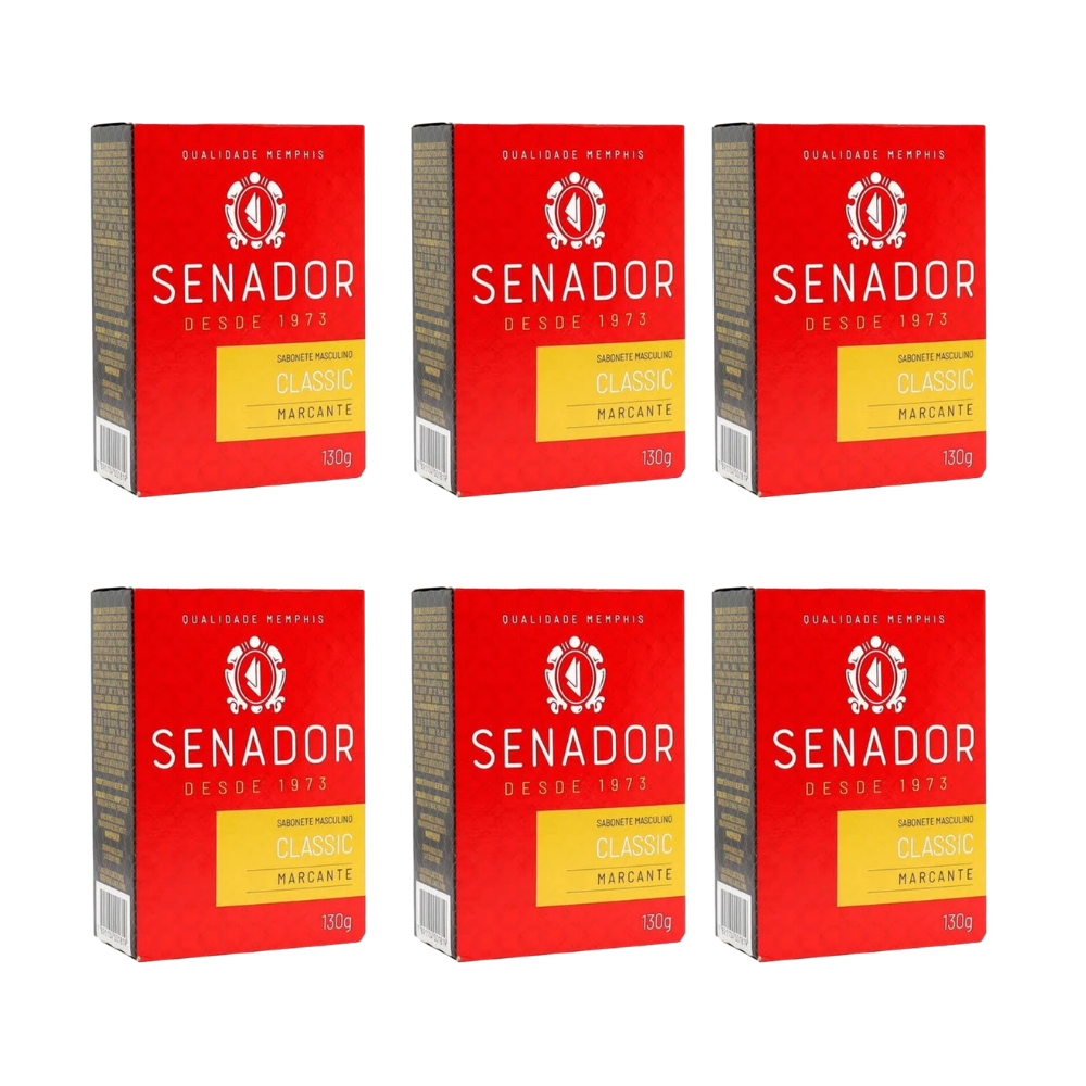 Kit 6 Sabonete Senador Classic 130g