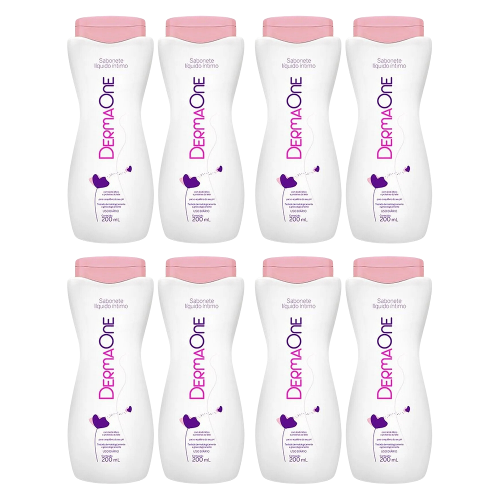 Kit 8 Sabonete Líquido Íntimo Dermaone 200ml